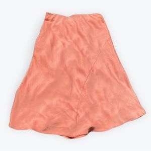 Peachy/Salmon Summer Midi Skirt | A New Day | Size S | Small snags pictured |